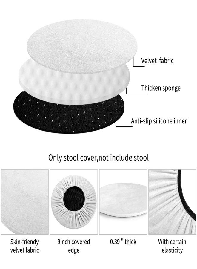 Ouqiuwa غطاء مقعد بار دائري ناعم من Ouqiuwa بتصميم عتيق مستوحى من خريطة العالم وسلاحف المحيط ونجم البحر، مقاس 14 بوصة. - Image 4